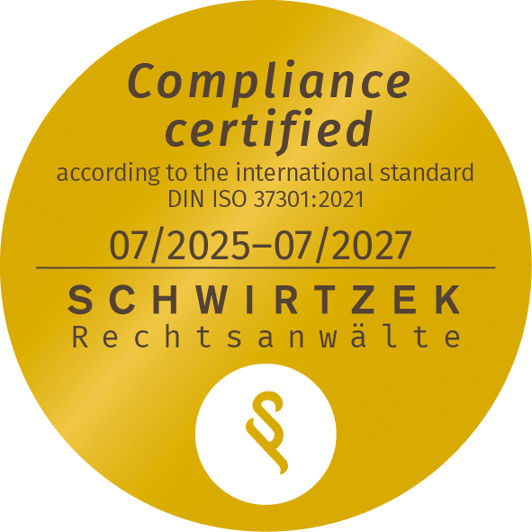 SWI_ComplianceSiegel_EN 2025-27 Thera Praxisklinik – Compliance certified